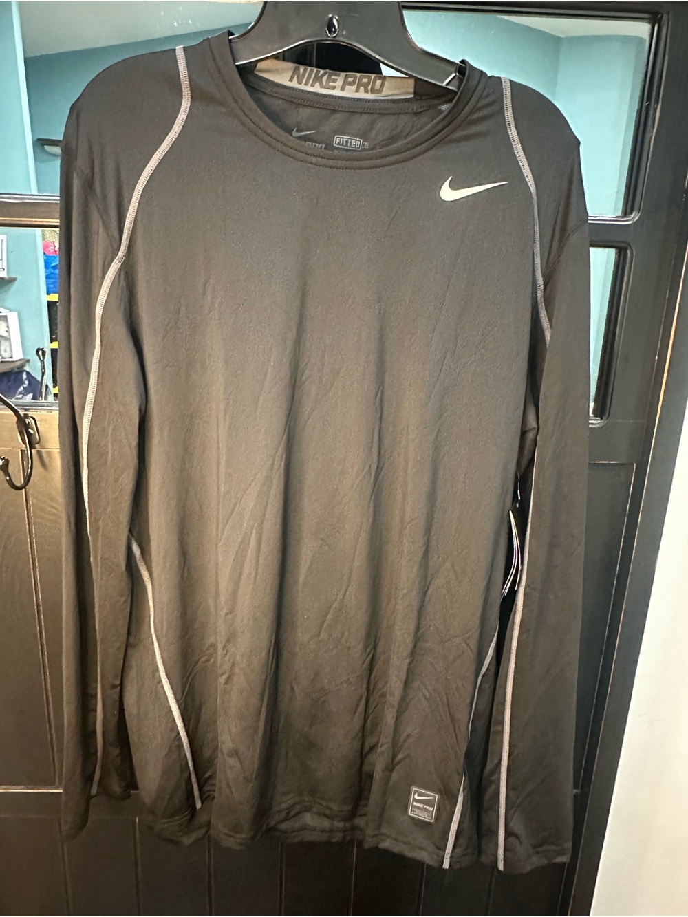 Nike Black Men's Training Top with Subtle Gray Accents